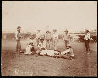 Lot of 4 early photographs of a Texas ranching family
