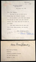 Typed Letter signed by Eleanor Roosevelt, to a Miss Treynor