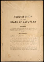 Constitution of the State of Sequoyah