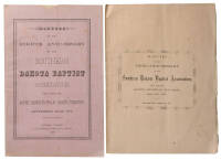 Minutes of the First [Second, Third, Fourth, Eighth] Anniversary of the Southern Dakota Baptist Association