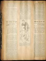 Scrapbook album with bicycling newspaper clippings, 1896-1897