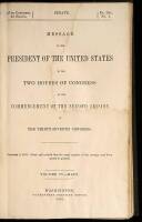 Message of the President of the United States to the Two Houses of Congress at the Commencement of the Second Session of the Thirty-Seventh Congress&hellip;Vol. IV &ndash; Maps [only]