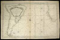 Carte Reduite de l'Ocean Meridionale Contenant Toutes les Costes de l'Amerique Meridionale depuis l'Equateur jusqu'au 57 Degré de Latitude et les Costes d'Afrique...