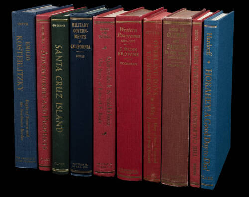 Ten volumes of Western Americana published by Arthur H. Clark