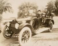 Original photograph of Jack and Charmian London in a rather nice automobile