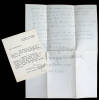 Typed letter signed by Margaret Mitchell and an autograph letter signed by her brother, Eugene M. Mitchell, both addressed to their cousin Katherine Hunnicutt Perce, dated two and three months after the publication of Gone With the Wind