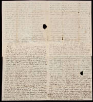 Autograph Letter Signed - Maine Yankee in Mississippi defends Slavery