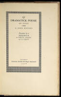 Of Dramatick Poesie: An Essay, 1668...Preceded by a Dialogue on Poetic Drama by T.S. Eliot