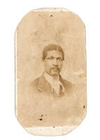 Carte-de-visite photograph of the first Black voter in Illinois town