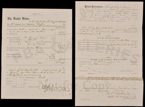 1875 Discharge of a Buffalo Soldier in Texas
