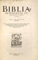 Biblia Interprete Sebastiano Castalione