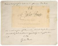 Fine large signature from an Album Amicorum