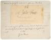 Fine large signature from an Album Amicorum