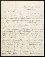 Autograph Letter, signed by Custer, to General Winfield Scott Hancock