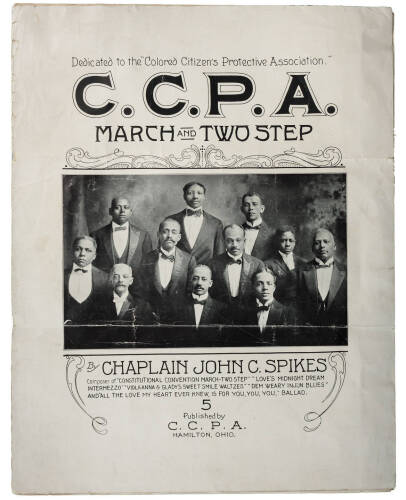 C.C.P.A. March and Two Step - only known copy of sheet music