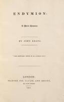 Endymion: A Poetic Romance