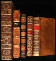 Collection of 5 leather bound volumes of literature