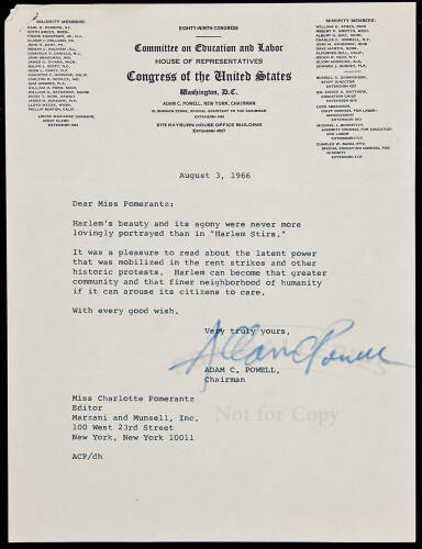 Typed Letter Signed as US Congressman