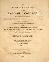 An American Dictionary of the English Language...