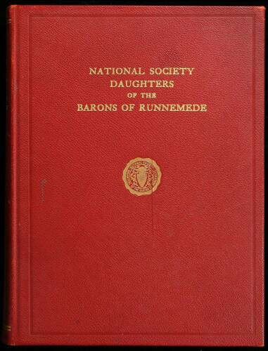National Society Daughters of the Barons of Runnemede: Organization, History, Membership