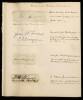 Fifteen 19th century British military autographs
