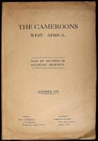 Auction catalogue for sale of "Ex-Enemy Properties in the British Sphere of the Camerons, West Africa..."