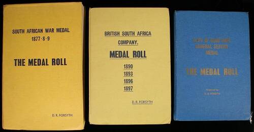 Lot of 3 volumes on South African medals