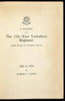 A History of the 15th (East Yorkshire) Regiment (The Duke of York's Own) 1685-1914