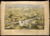 Birds Eye View of the Seat of War Around Richmond: Showing the Battle of the Chickahominy River, 29 June 1862