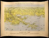 Panorama of the Seat of War: Birds Eye View of Louisiana , Mississippi, Alabama and Part of Florida