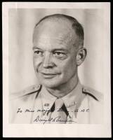 Photograph inscribed and signed by Eisenhower