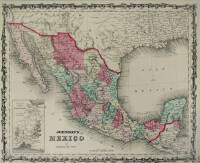 Collection of 16 loose hand-colored maps from Johnson&rsquo;s Family Atlas