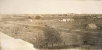 Texas panorama photograph of military barracks, including black soldiers