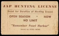 ''Jap Hunting License''