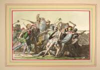 Approximately 38 engravings of battle scenes