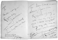 Autograph album signed by Hollywood and theatrical figures