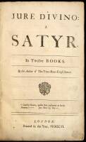 Jure Devino: A Satyr in Twelve Books. By the Author of the True-Born-Englishman