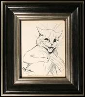 Original pen & ink drawing, captioned and signed