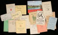 Collection of 42 golf scorecards from California and the West