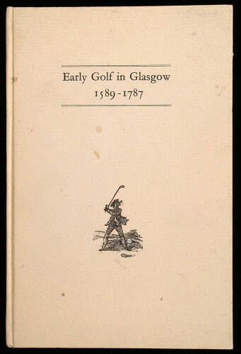 Early Golf in Glasgow, 1589-1787