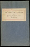 The Honourable Company of Edinburgh Golfers, 1744-1944