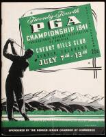 Twenty-Fourth [PGA Golf] Championship 1941…Cherry Hills Club, Denver, Colorado, July 7th-13th. Official Souvenir Book and Program