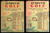 Synonym Golf: A New Indoor Game - 2 copies