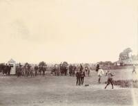 Original photograph of legendary golfer F.G. Tait and of Charles Hutchings during the 1896 Amateur Championship at Sandwich, Kent, England