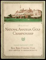 Official Souvenir Book of the United States Golf Association, Thirty Second National Amateur Golf Championship, Brae Burn Country Club, September 10-15, 1928
