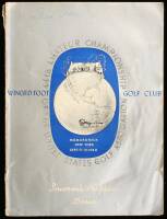44th Amateur [Golf] Championship of the United States Golf Association, Played on the West Course of the Winged Foot Golf Club, Mamaroneck, NY, September 9-14, 1940. Souvenir Program