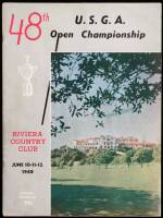 48th U.S.G.A. Open [Golf] Championship, Riviera Country Club, Los Angeles, June 10, 11, 12, 1948. Official Program