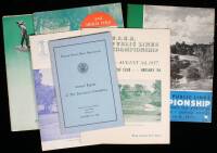Collection of 6 USGA booklets, including 5 programs and an annual report