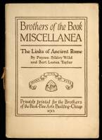 Brothers of the Book Miscellanea: The Links of Ancient Rome