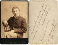 Cabinet card inscribed to Blanche Partington